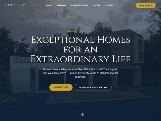 Real estate website design